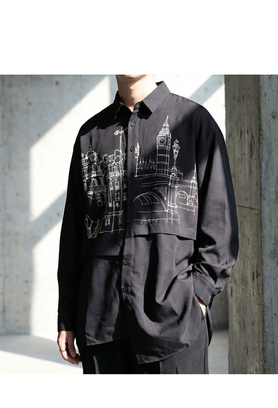 早割10％OFF！23日10時迄【予約：1月下旬納期】アシンメトリー シャツ