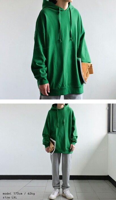 ロングスリーブパーカー パーカー メンズ トップス 綿100・再