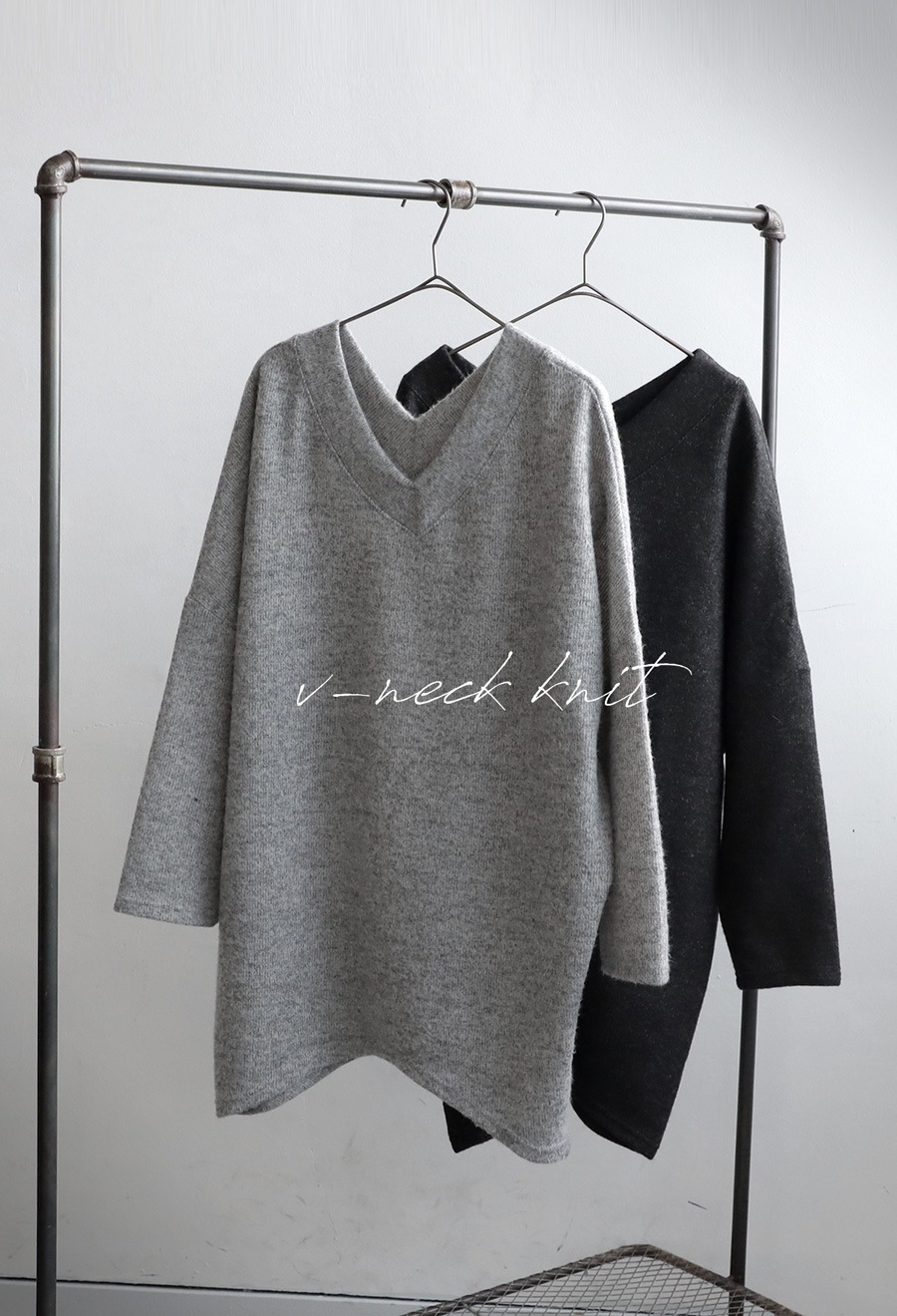 Vネックニット ニット レディース トップス 長袖 送料無料・(500