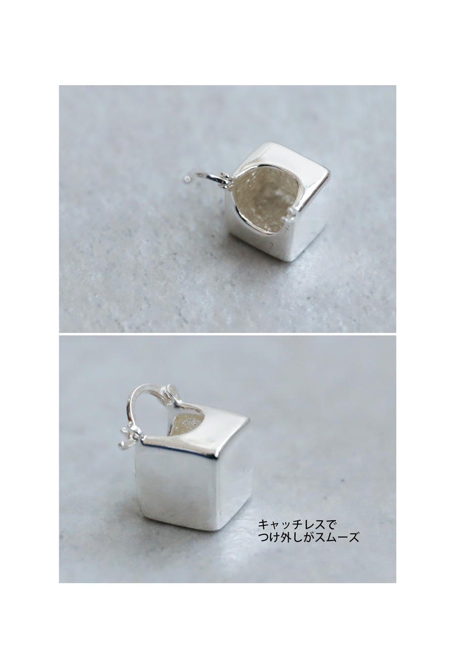 ティファニー スクエア キューブ ブロック ピアス シルバー 925 ダイス