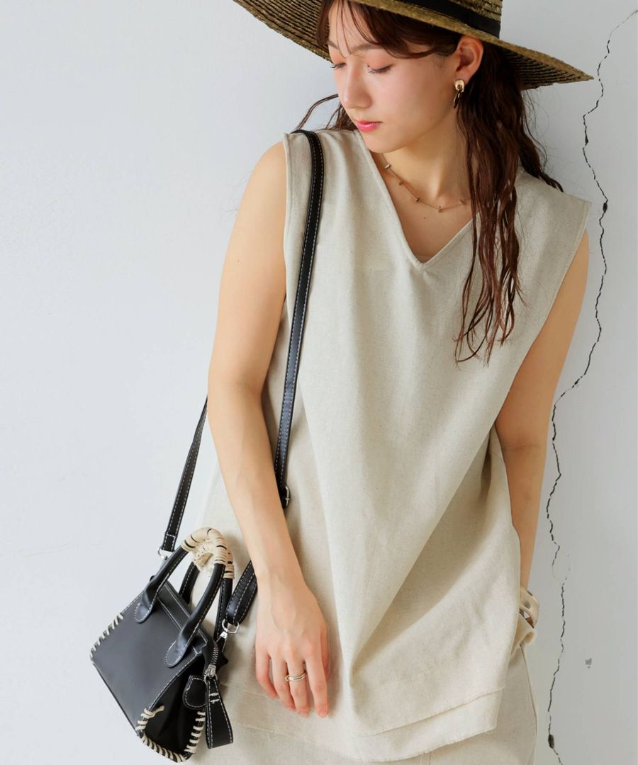 春支度、先行フェア【20％OFF】特別送料無料 育てるリネン タンク