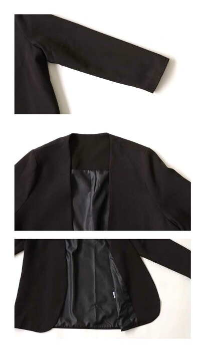 ノーカラージャケット ジャケット レディース アウター 送料無料