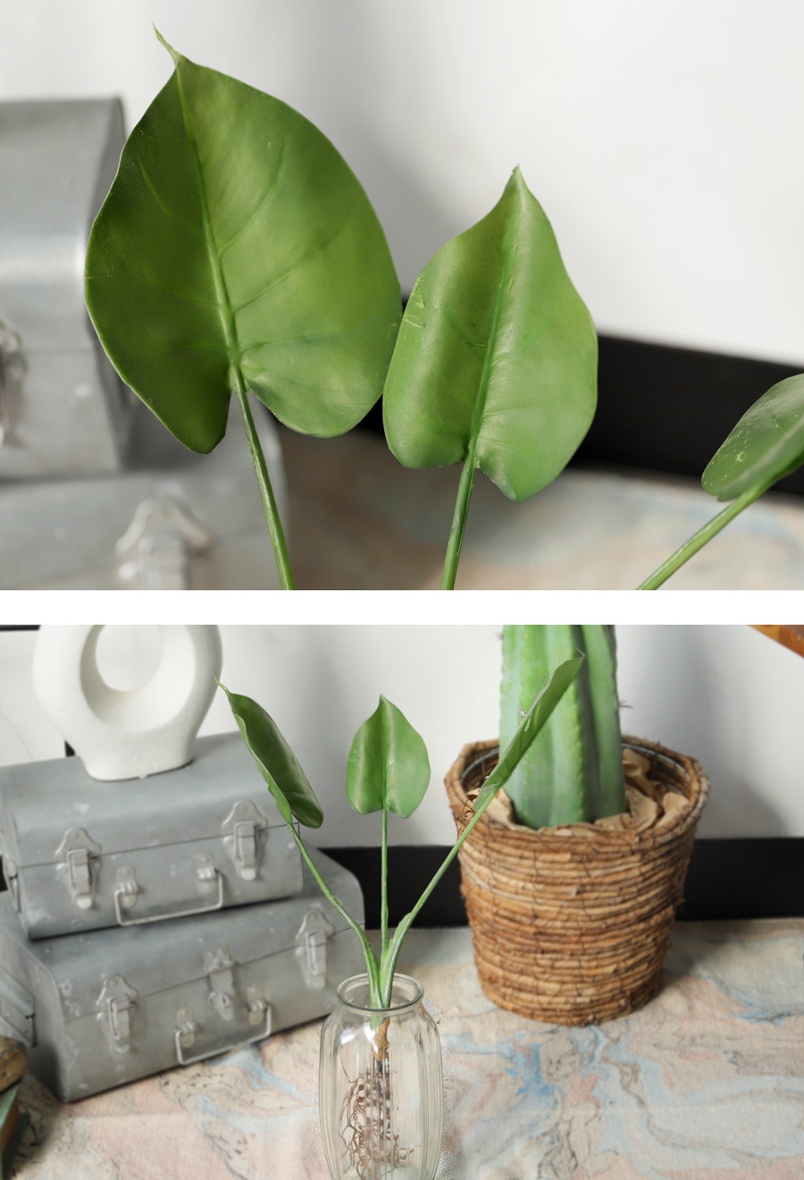 フェイクモンステラ 観葉植物 インテリア 造花 根付き リアル ・メール