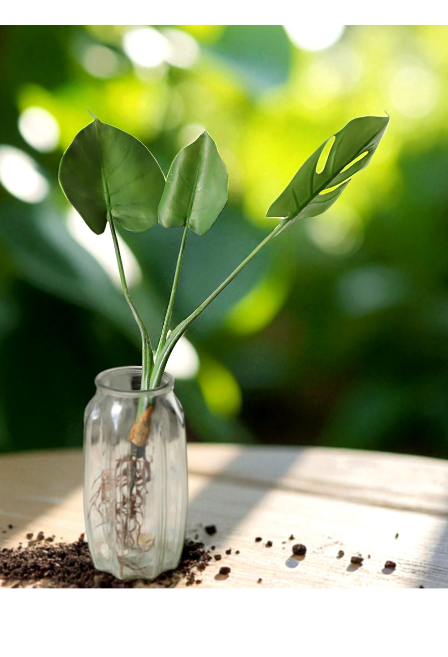 フェイクモンステラ 観葉植物 インテリア 造花 根付き リアル ・メール
