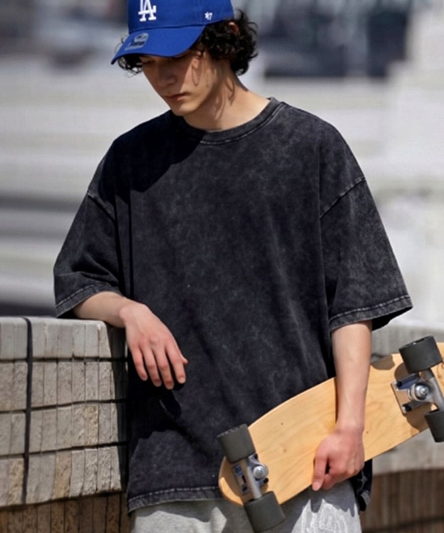 いちばん頼れるTシャツ。 ピグメント加工 Tシャツ メンズ 半袖 綿100