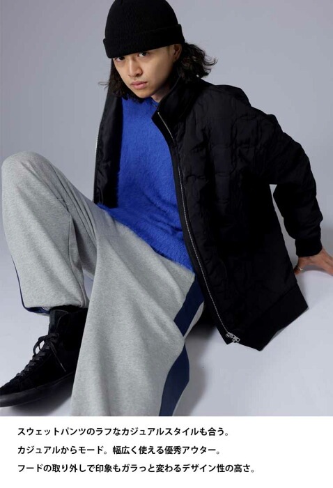 ダウンのような暖かさ キルティングジャケット メンズ アウター