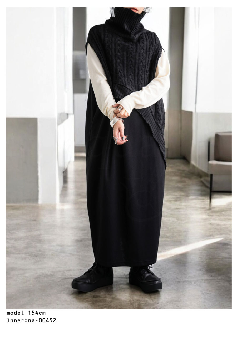 レイヤード風ワンピース ワンピース レディース 送料無料・再販