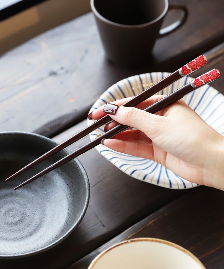 カトラリー お箸 箸 模様 花 花模様 花柄 桃 牡丹 南天・再販。(30