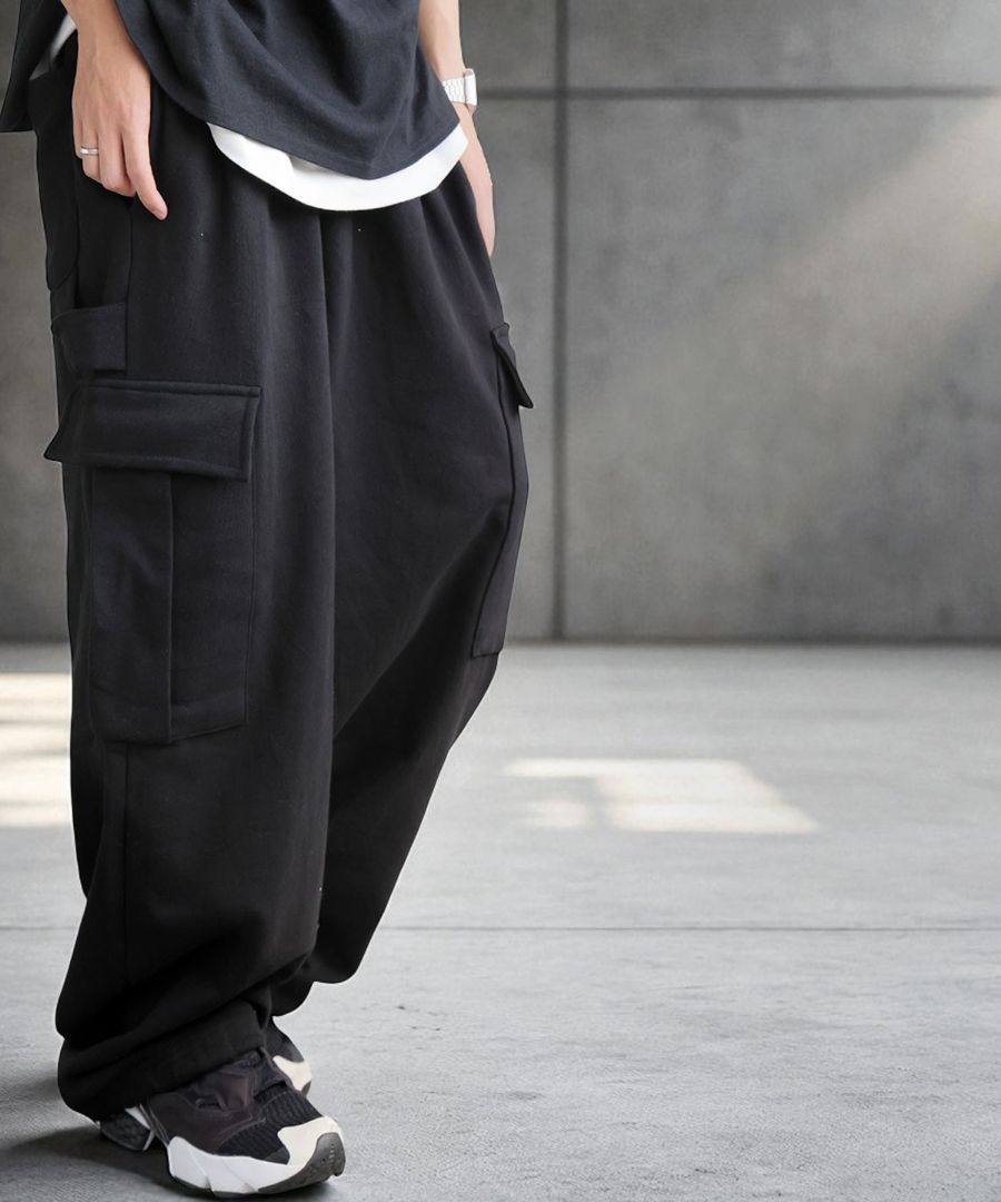 裏毛カーゴワイドパンツ メンズ ボトムス パンツ 送料無料
