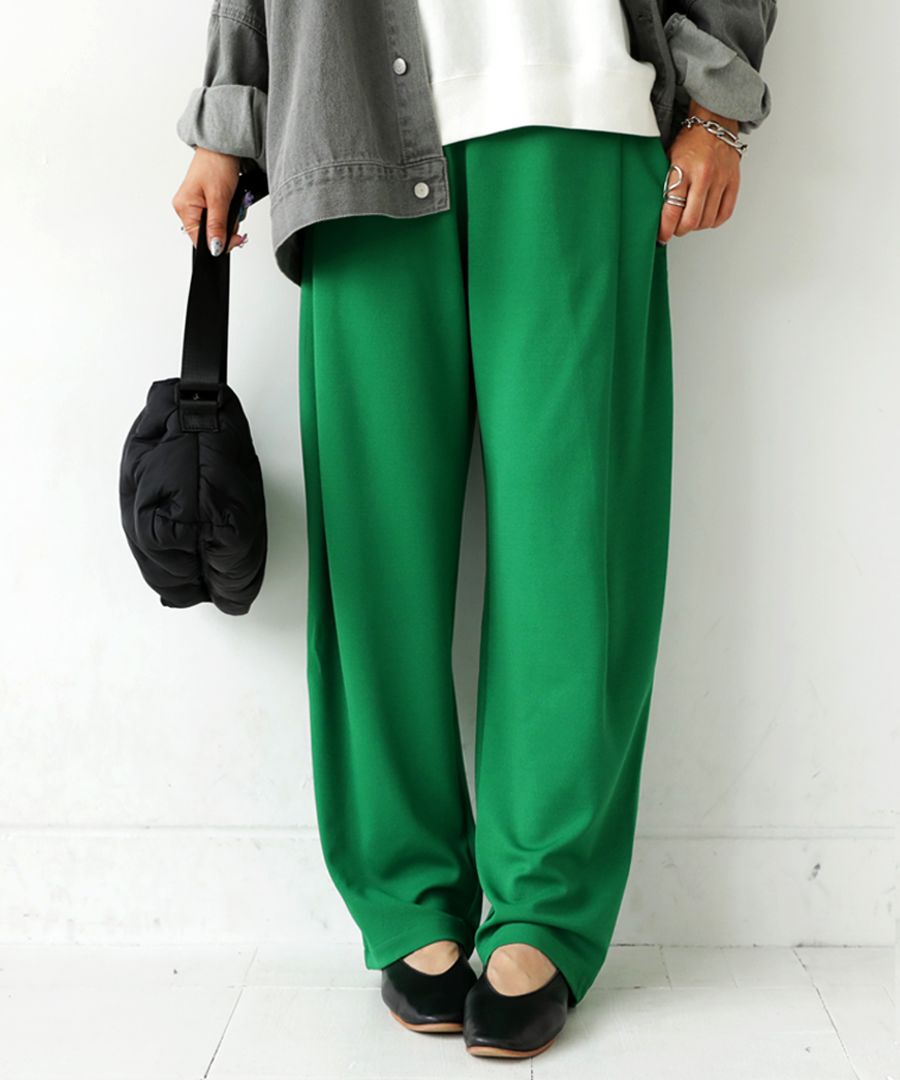 特別送料無料 テーパードパンツ レディース ストレッチ 美脚・再入荷