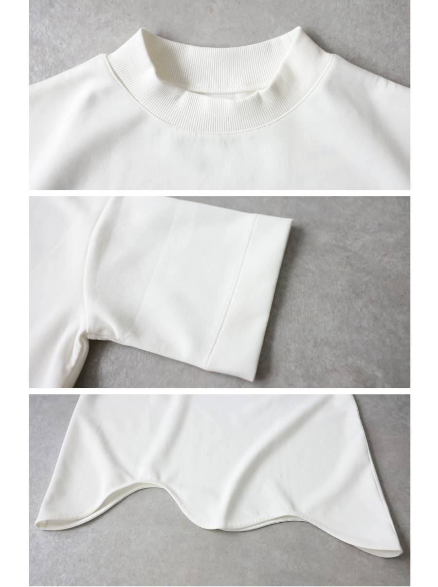 垢抜け美人 Tシャツ レディース 半袖 無地 カットソー モックネック