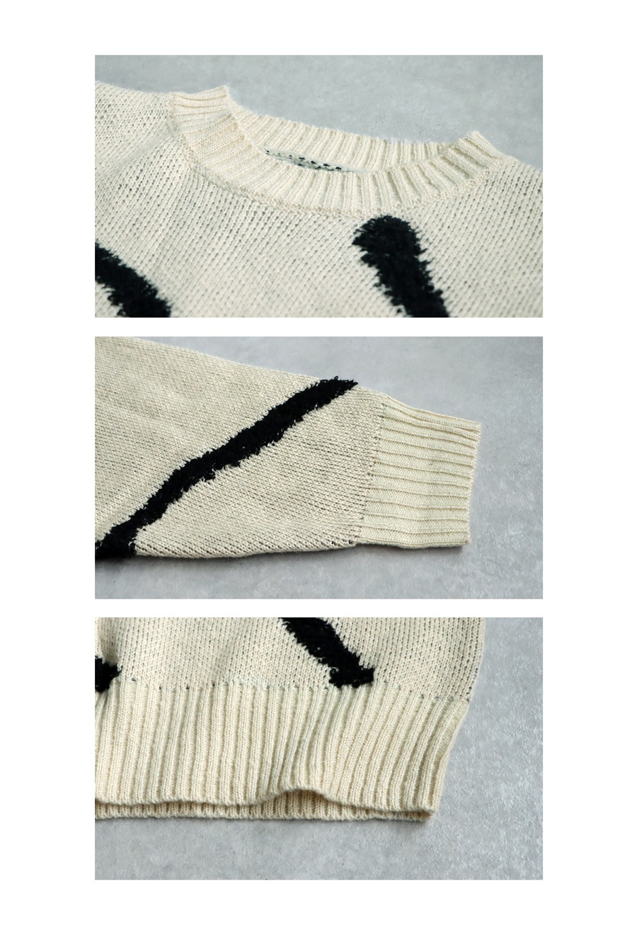 ニュアンスラインニット ニット メンズ トップス 送料無料・メール便