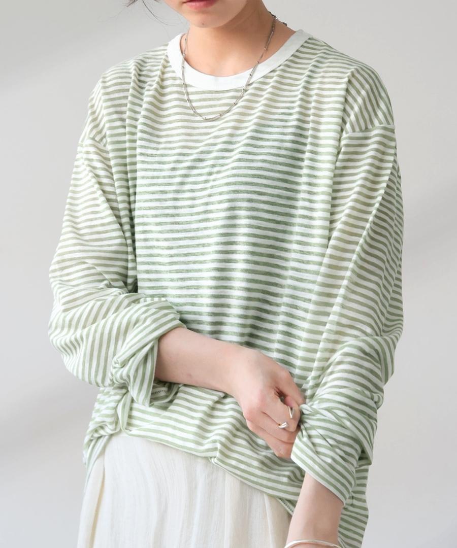WEB限定追加》【R'IAM】FEMININE ボーダー Tシャツ（Tシャツ