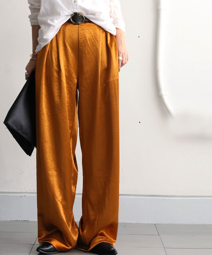 特別送料無料 サテンパンツ レディース ボトムス イージーパンツ