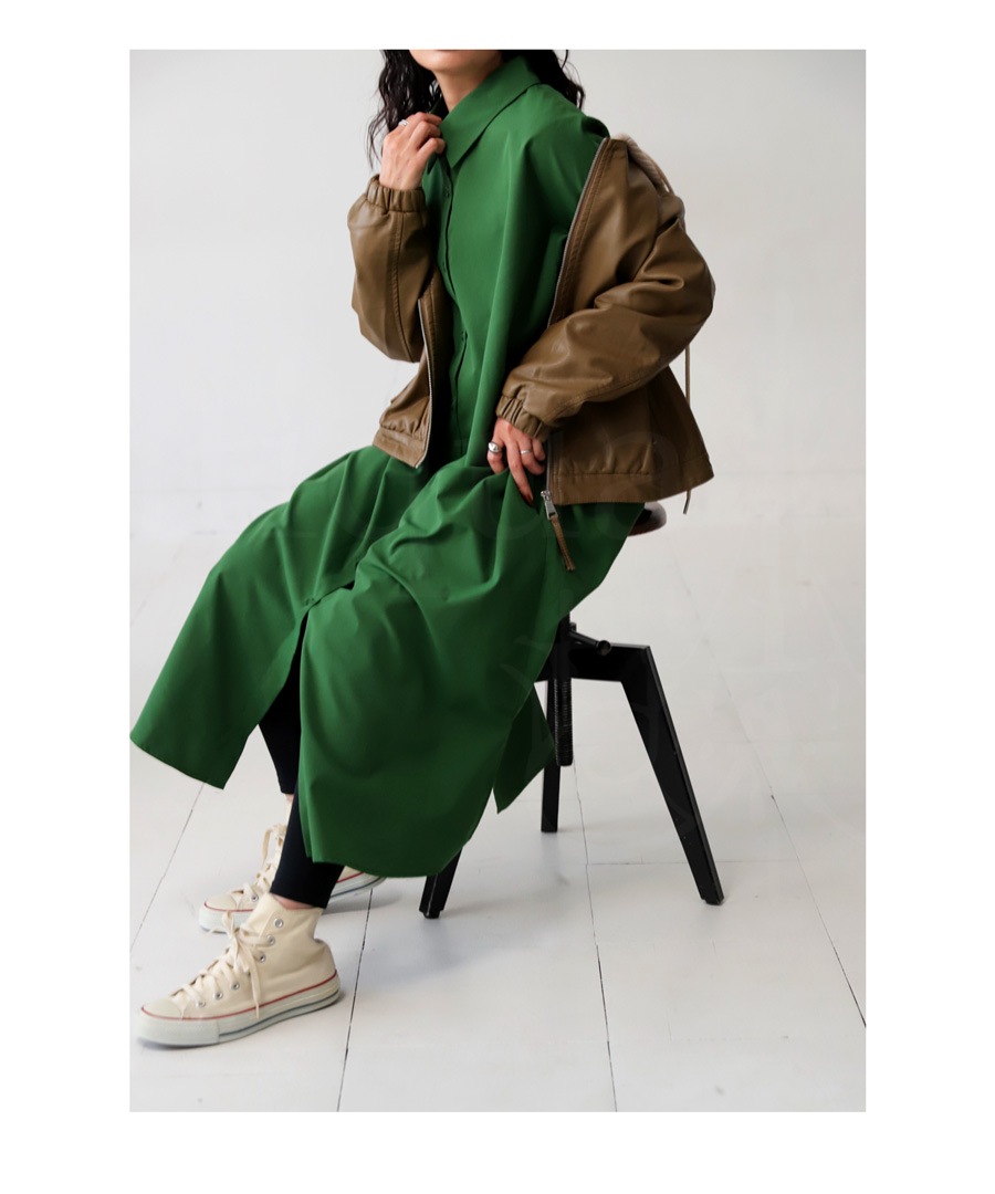 2WAY シャツワンピース ワンピース レディース 送料無料・(100)メール