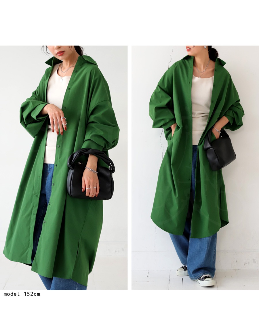 2WAY シャツワンピース ワンピース レディース 送料無料・(100)メール