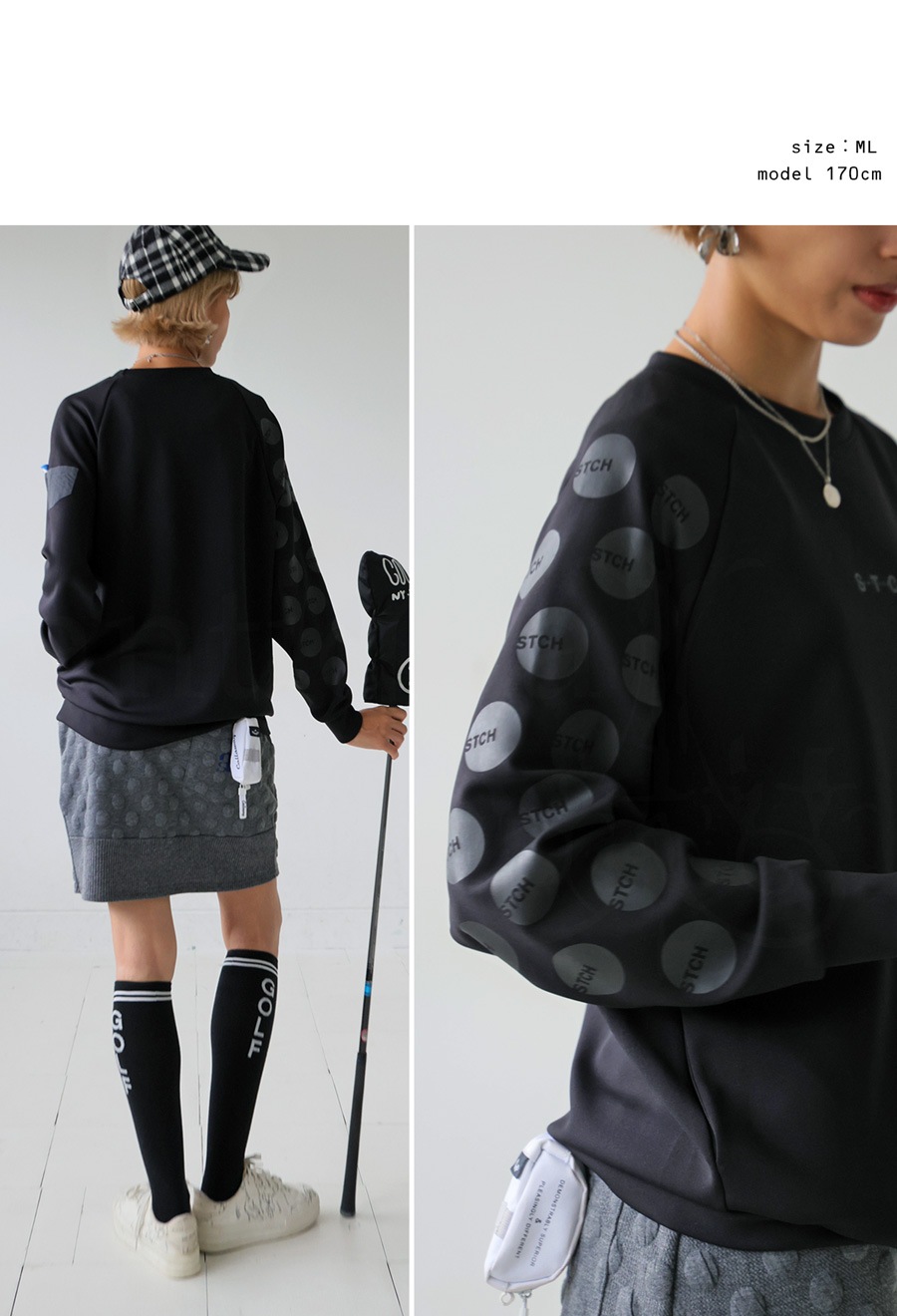 ANTIQUA GOLF×STCH トップス レディース 送料無料・再入荷 メール便