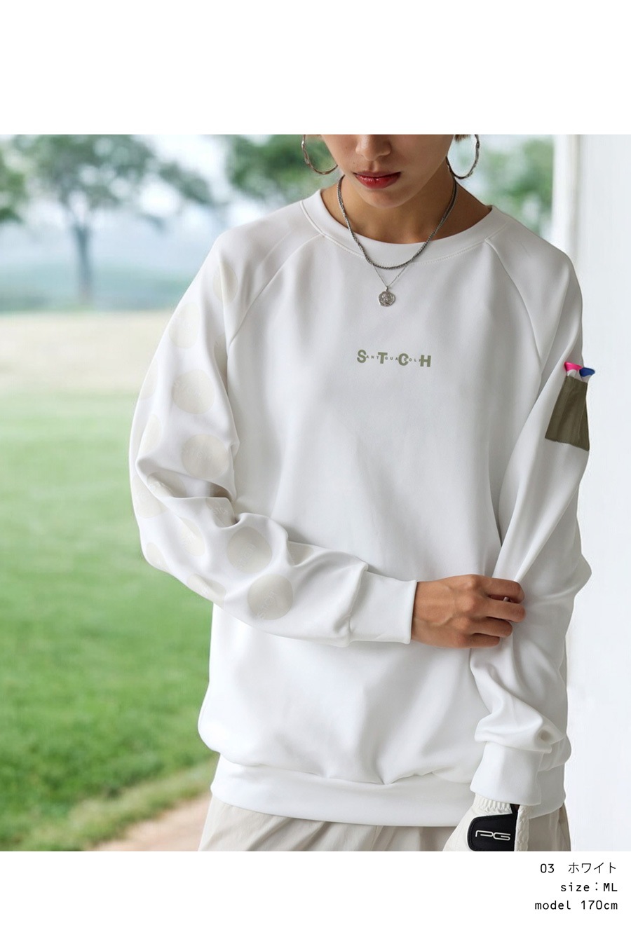 ANTIQUA GOLF×STCH トップス レディース 送料無料・再入荷 メール便