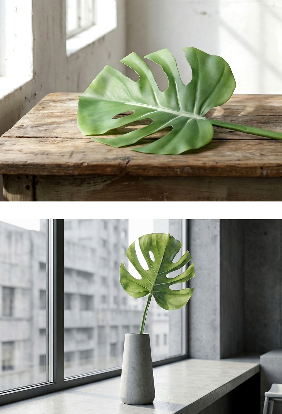 モンステラ フェイクグリーン 観葉植物 インテリア 造花 葉・メール便