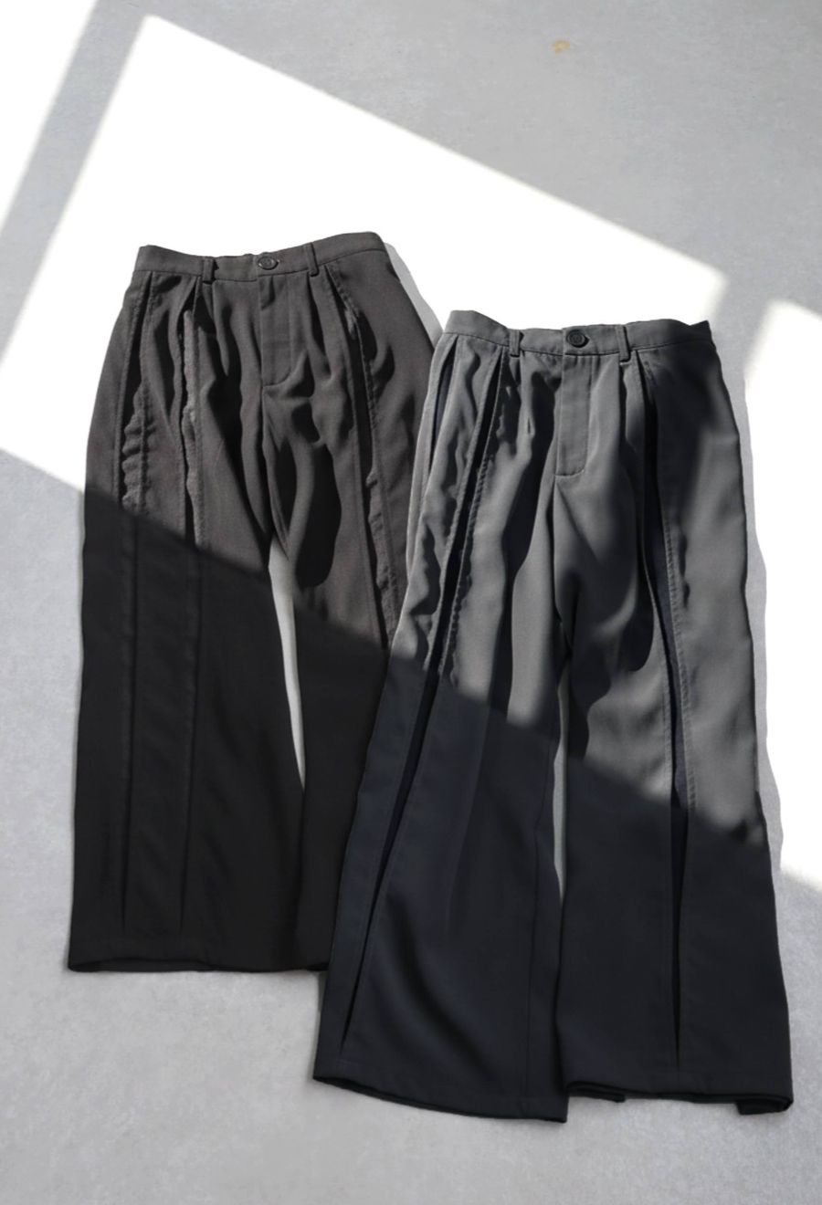 切替デザイン スラックスパンツ メンズ ボトムス 送料無料・メール便