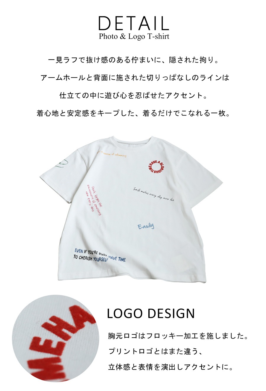 アート グラフィック ロゴ Tシャツ メンズ 半袖 丸首 綿・(80