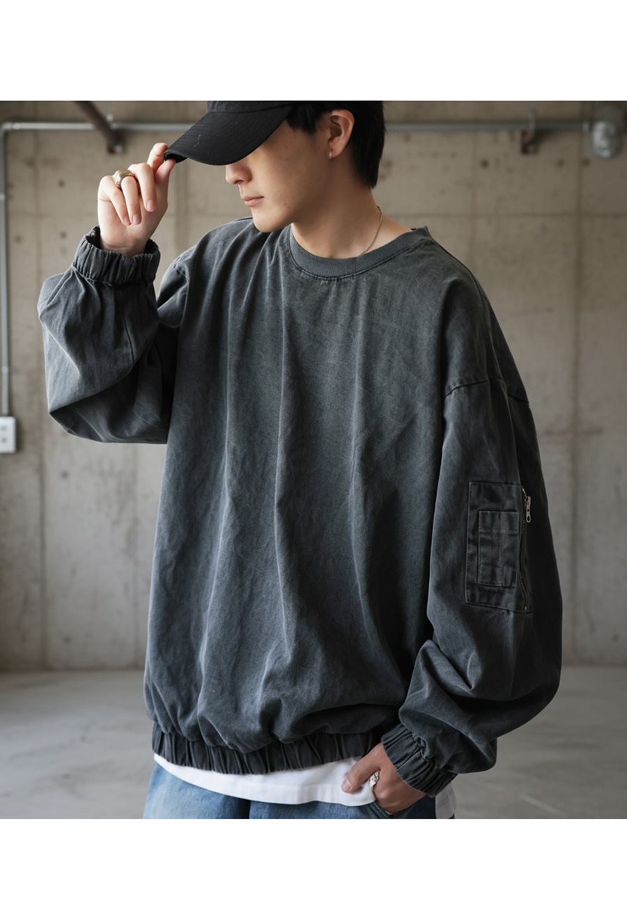 MA-1風 ミリタリートップス メンズ 長袖 送料無料・再入荷 メール便