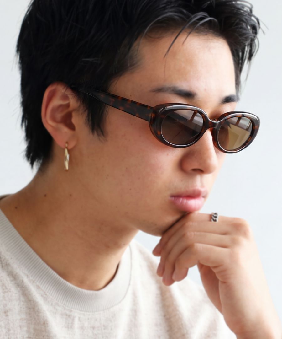 大人の、抜け感。 UVカット 99%以上 サングラス メンズ オーバル