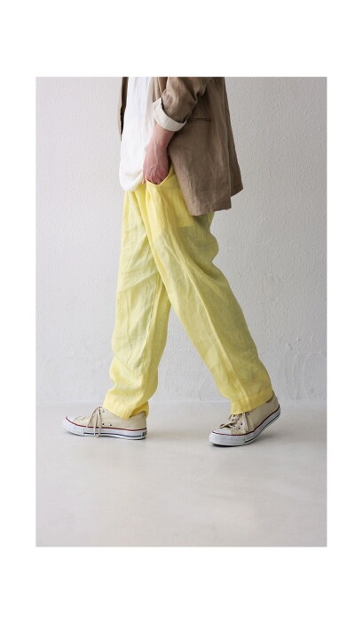 リネン　パンツ ZW COLLECTION リネンブレンドパンツ - 空色 | ZARA Japan / 日本