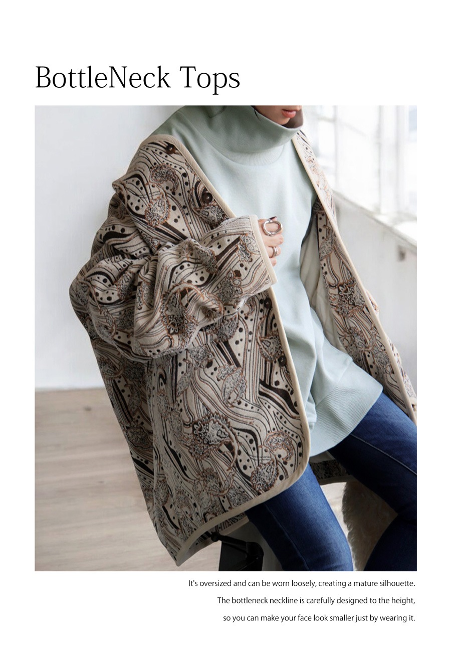 ハイネックトップス レディース トップス 長袖 送料無料・メール便不可