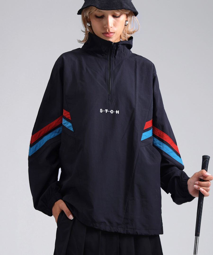 【ANTIQUAGOLF×STCH】UNISEX line design セット ANTIQUA GOLF×STCH 配色ラインプルオーバー 送料無料・(100