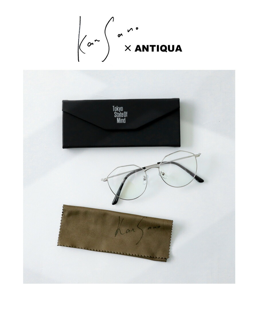 Kan Sano × antiqua メガネ　ゴールド Kan Sano × antiqua メガネ ゴールド - メルカリ