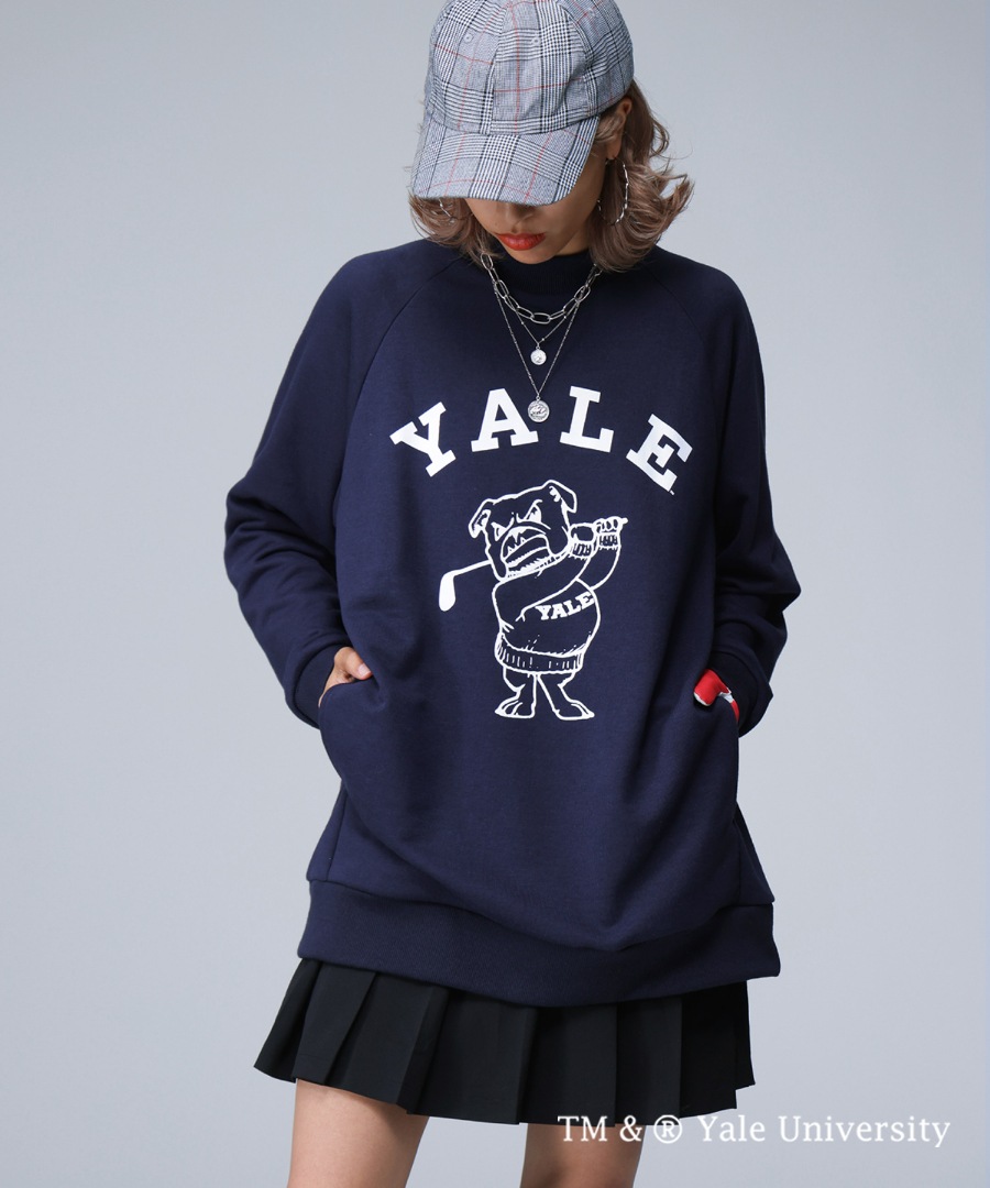 YALEスウェットプルオーバー　ネイビー YALE スウェット（スウェット）｜B.C STOCK（ベーセーストック