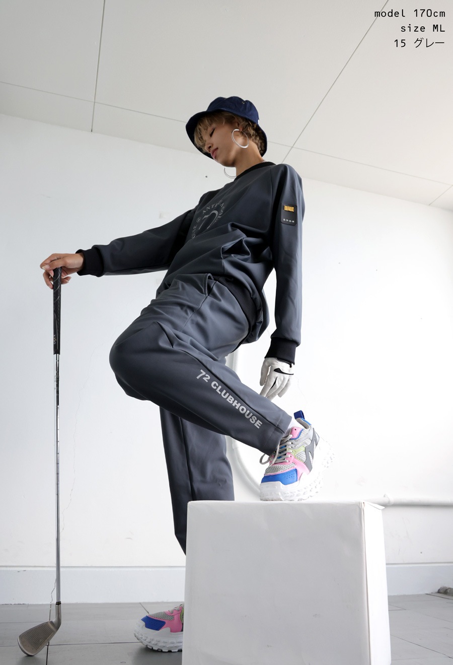 ANTIQUA GOLF×STCH パンツ レディース 送料無料・再入荷 メール便不可