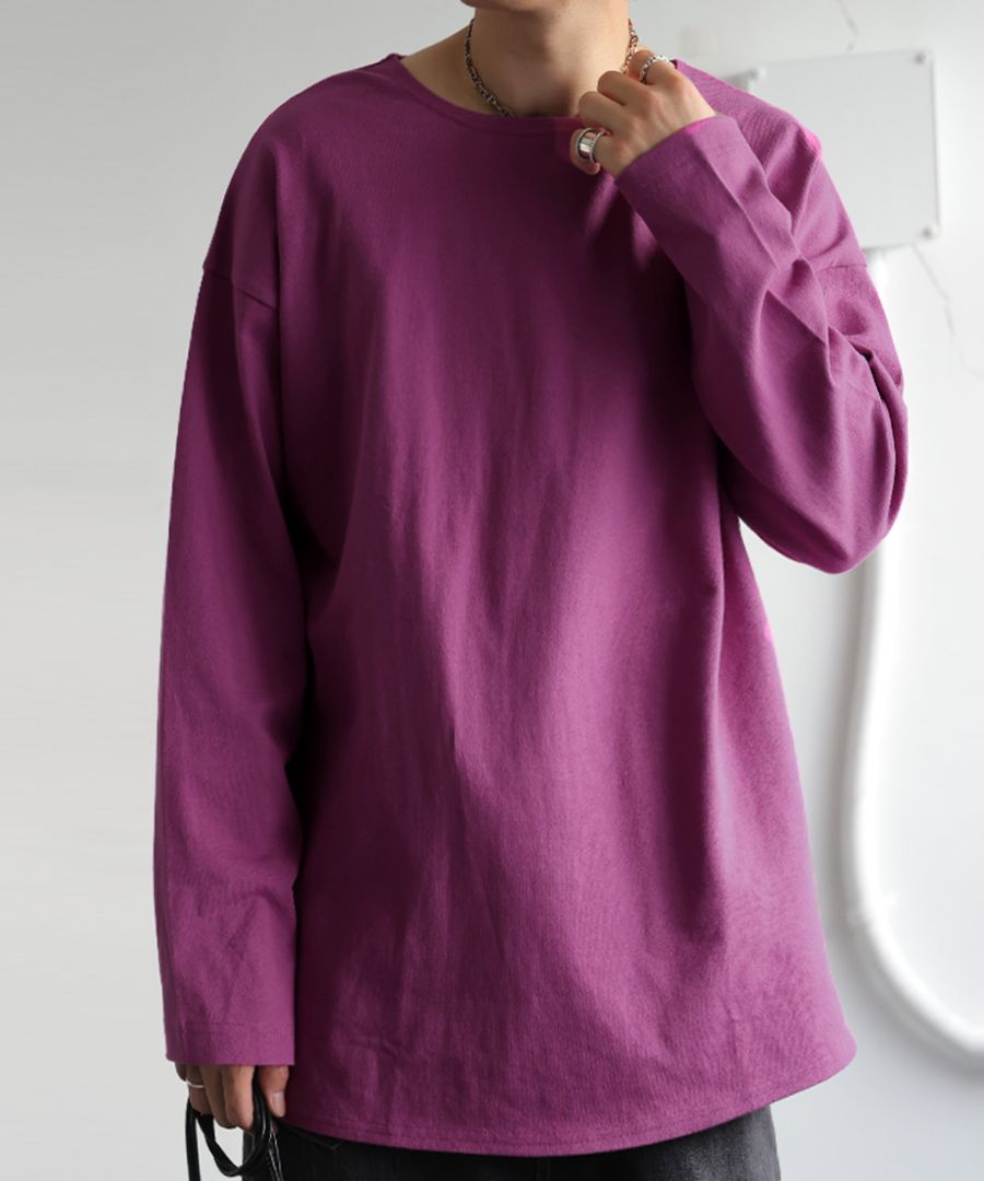 バスクロンT メンズ トップス ロンT 長袖 綿100 トップス・(80)メール