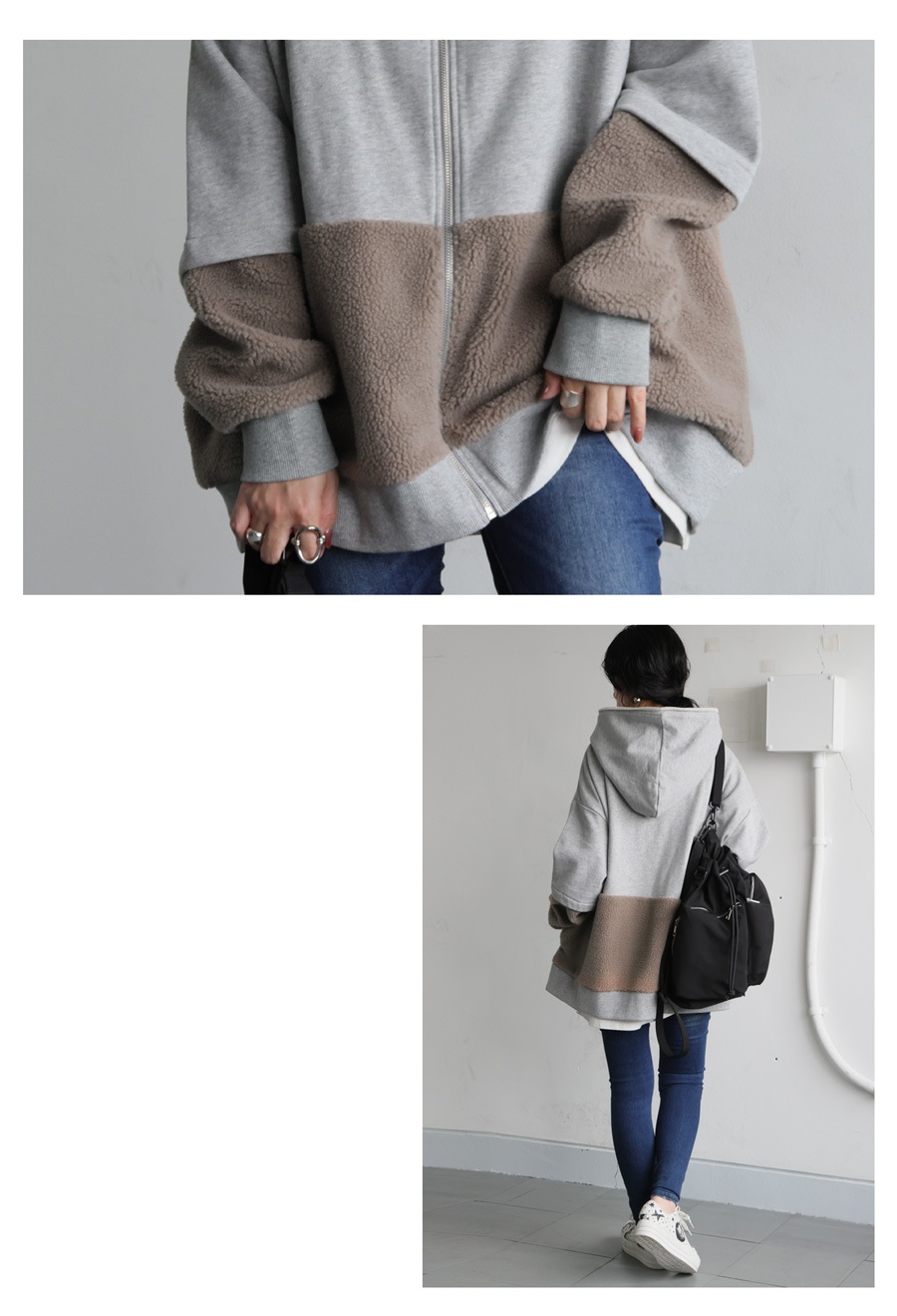 裏毛×ボアパーカー レディース トップス パーカー 送料無料