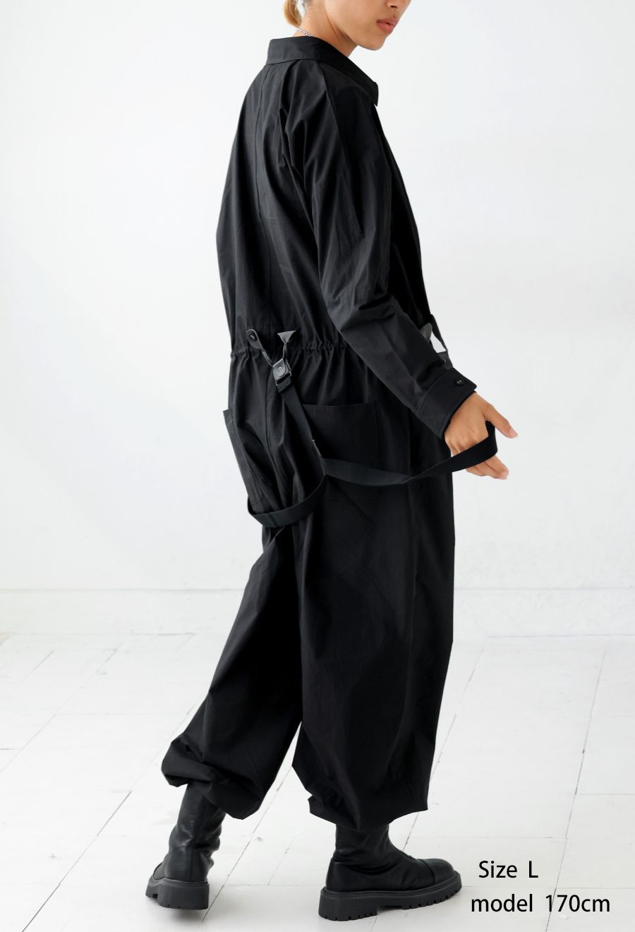 サスペンダー ジャンプスーツ メンズ 綿100 送料無料・メール便不可