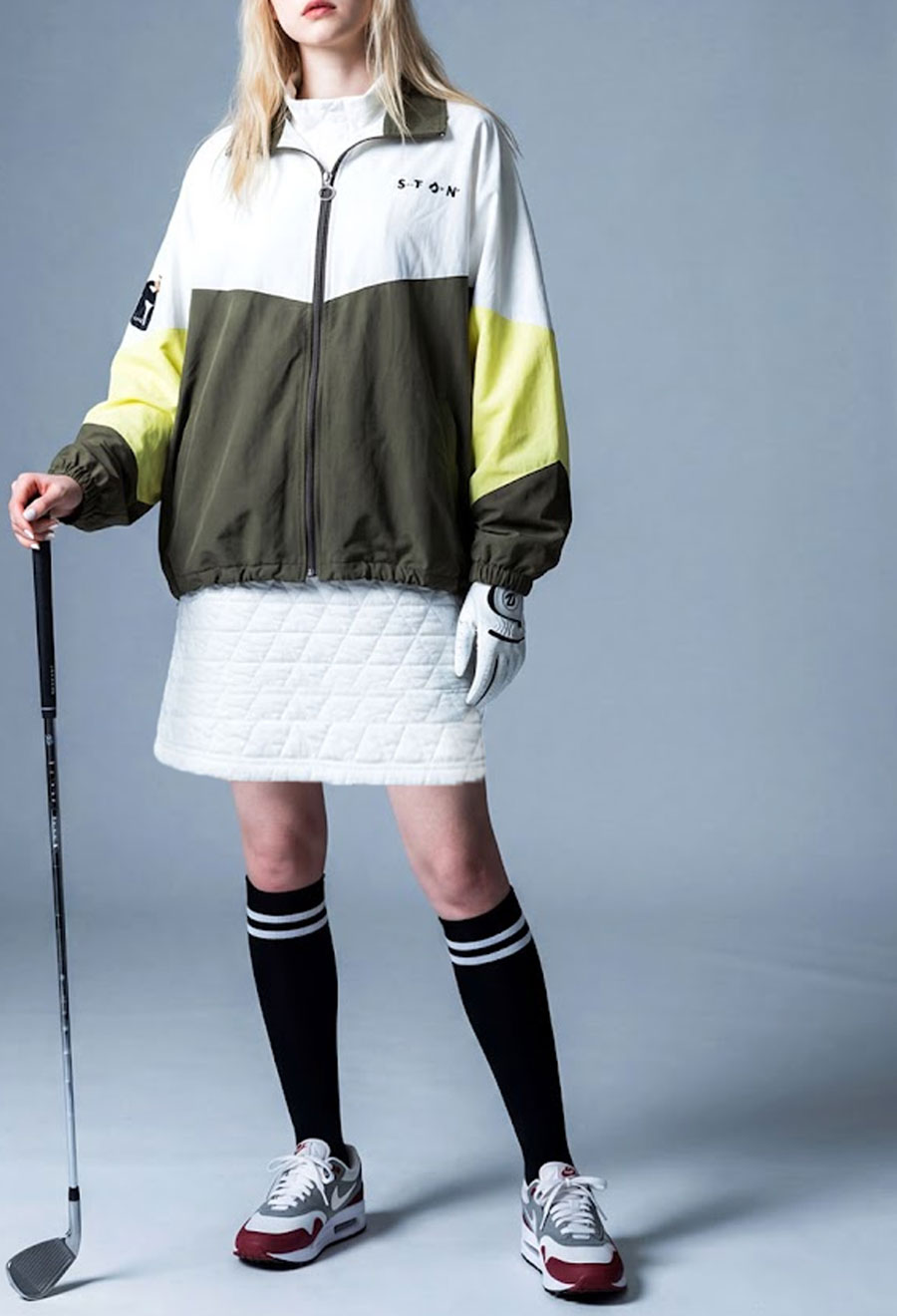 ANTIQUA GOLF×STCH スカート レディース 送料無料・メール便不可