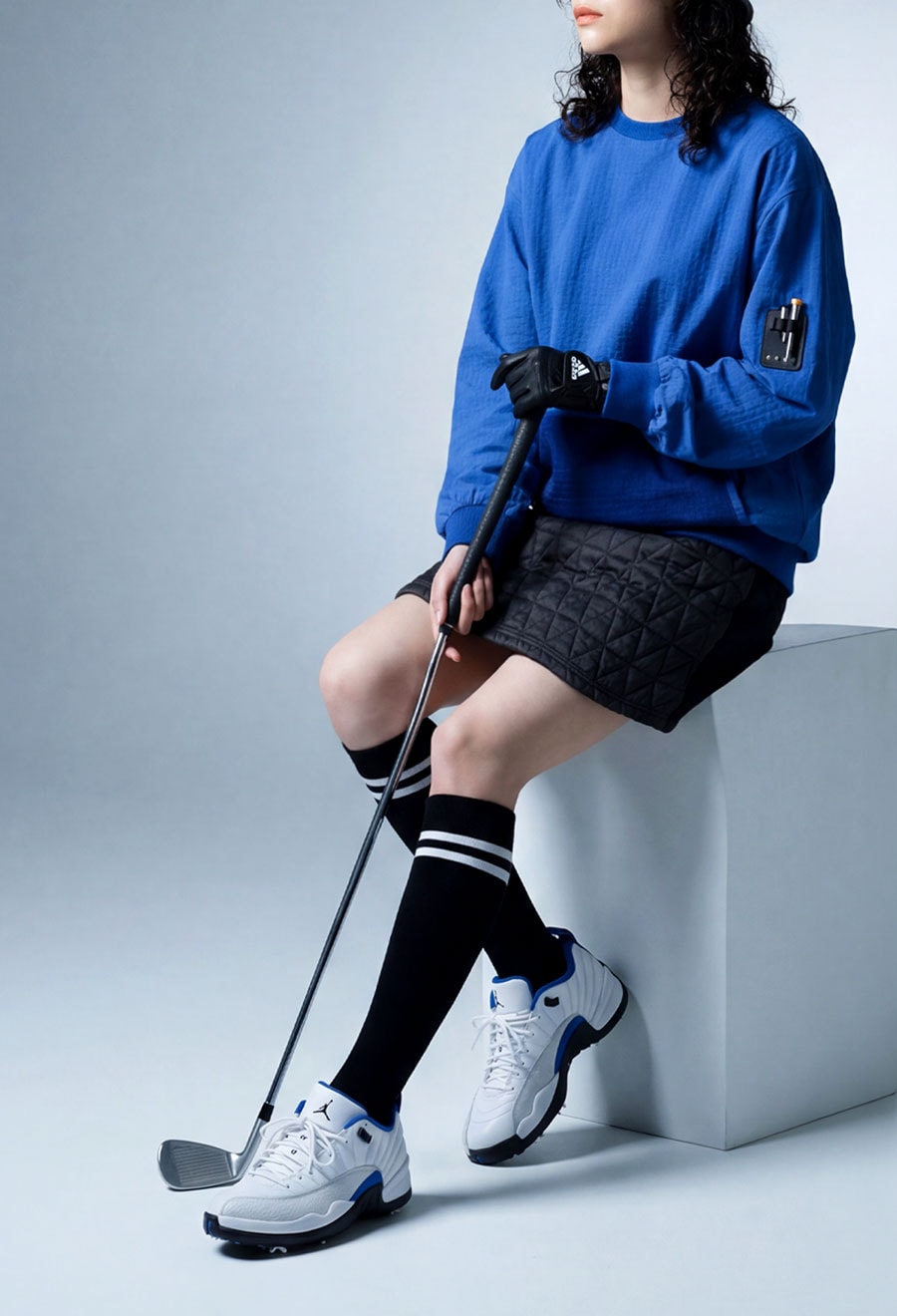 ANTIQUA GOLF×STCH スカート レディース 送料無料・メール便不可
