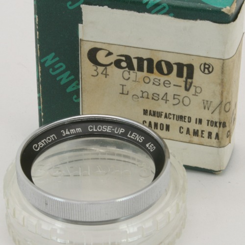 Canon 34mm CLOSE-UP LENS 450 Υ 34mm åץ450