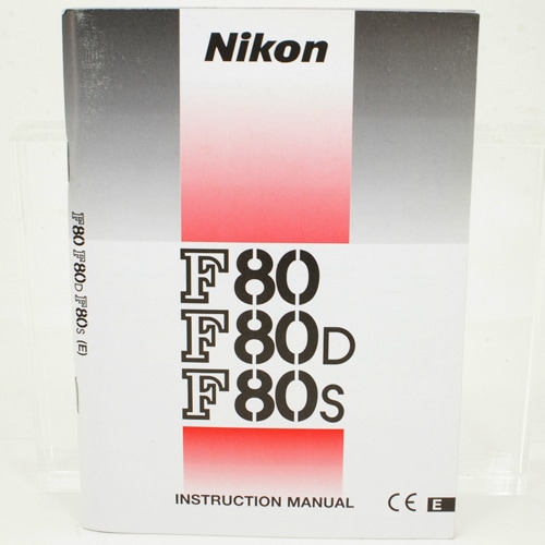 Nikon F80F80DF80S INSTRUCTION MANUAL ʥ˥F80ʸ