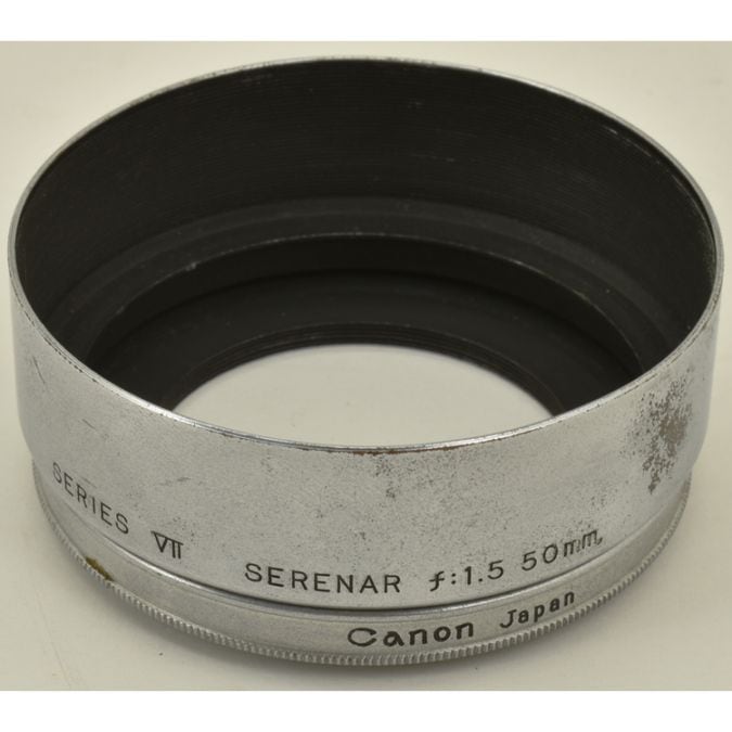 smです。CANON-L50mmF1.5純正メタルフード付き CANON-L50mmF1.5純正メタルフード付き