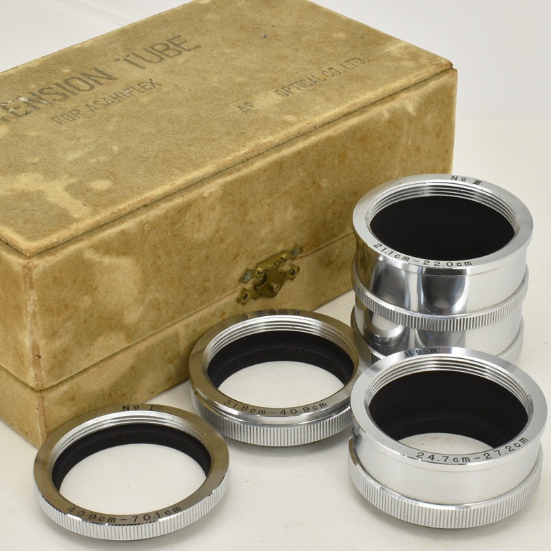 Asahiflex 50mm f3.5と接写リングセット美品 旭光学 Asahiflex +