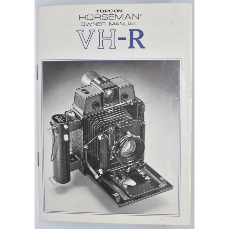 TOPCON HORSEMAN VH-R OWNER MANUAL ȥץ ۡޥ VH-R ܸ