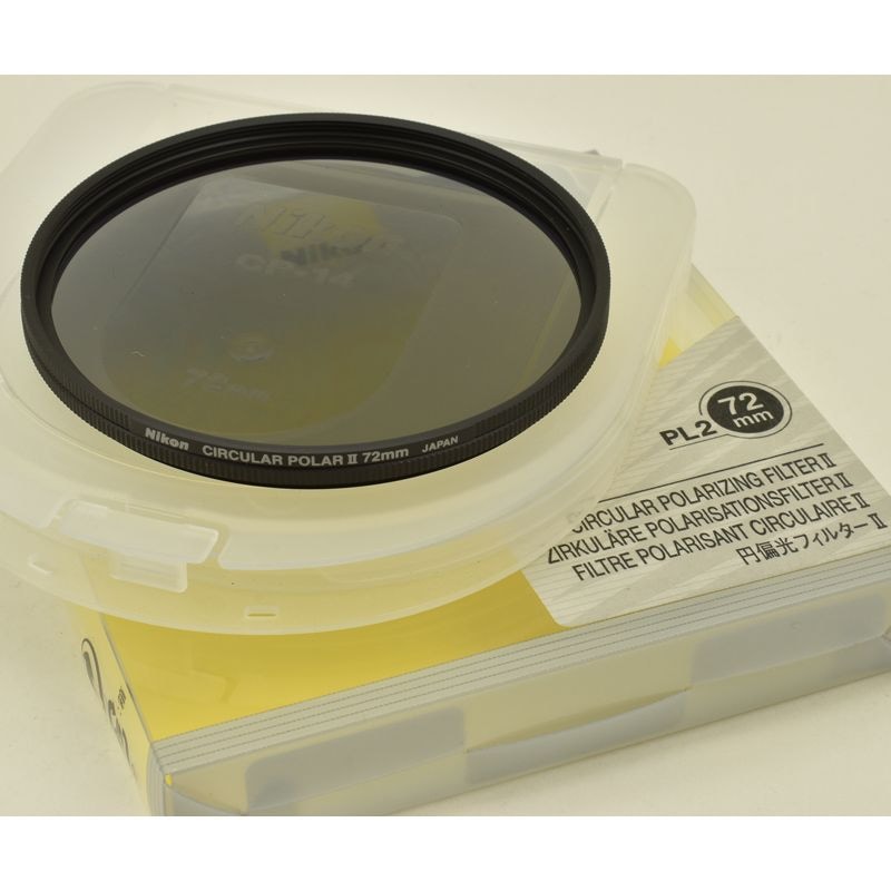 カメラ　Nikon72㎜円偏光フィルター　未使用 新品)Nikon (ニコン) 円偏光フィルターII 72mm（商品ID