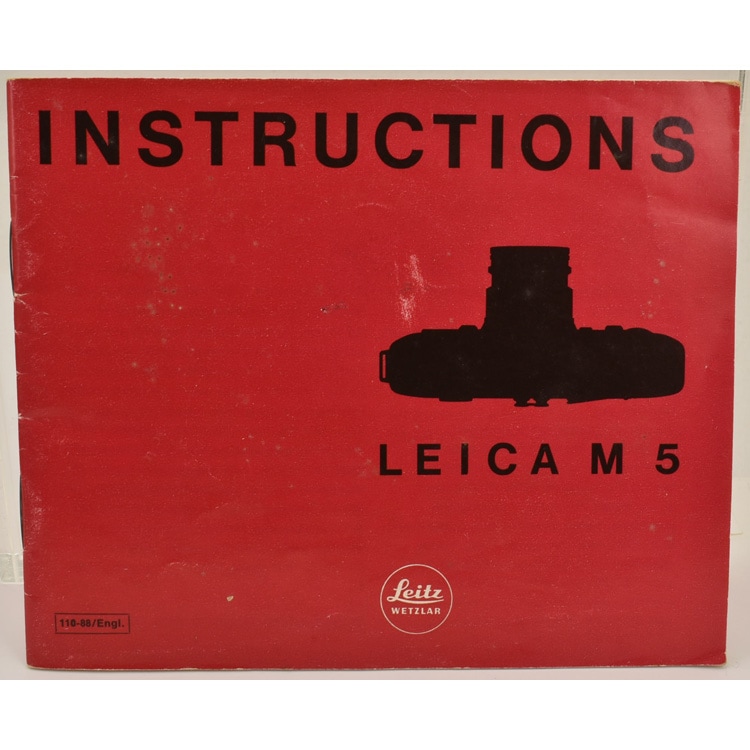 LEICA M5 INSTRUCTIONS�ʥ饤��M5�ѡ���ʸ�������