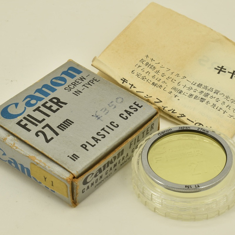 Canon 27mm Y1 1.5x ����Υ� 27mm�� �����������������ե��륿������Ȣ�����������������դ�