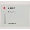 LEICA M6 TTL Instructions �ʥ饤�� M6TTL�� �Ѹ�ʸ �������