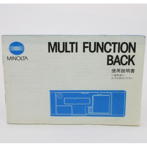 MINOLTA MULTI FUNCTION BACK ߥΥ륿 ޥե󥯥Хå 