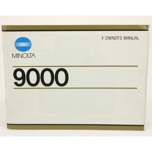 MINOLTA 9000 OWNER'S MANUAL (�ߥΥ륿��9000�ѡ���ʸ������)