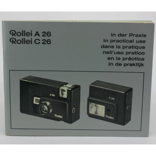 ローライ Rollei A26 とC26、説明書、専用電源のジャンク品 中古カメラ機材の通販専門店 Antiquary（アンティクアリィ）